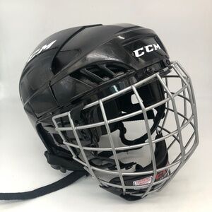 CCM FL40 Youth Hockey Helmet w/ Cage Black Size SM-25 HECC Certified
